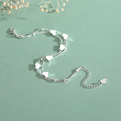 Love Double Sterling Silver Bracelet