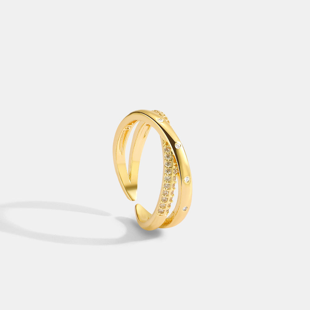 Minimalist Line Diamond Ring