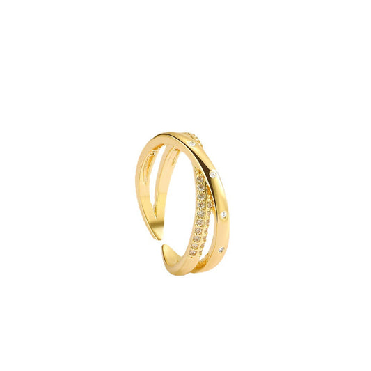 Minimalist Line Diamond Ring