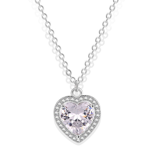 Heart Shaped Diamond Necklace